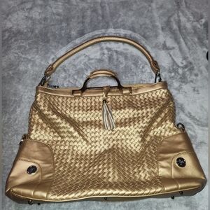 Joy Mangano Woven Shoulder Bag with Removable Strap
